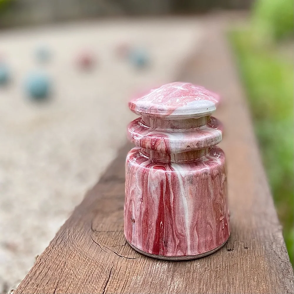 Yard Garden Art / Home Decor / Bocce Ball Half-Court Markers ~ Glass Insulators - Picture 6 of 8